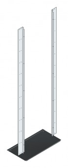 SORAX Air Separation with Brackets, W=800xH=2.000mm, RAL7035