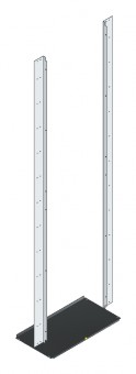 SORAX Air Separation with Brackets, W=800xH=2.200mm, RAL7035