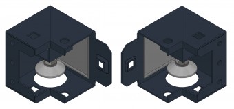 SORAX Base with Retractable Leveling Feet, RAL9005