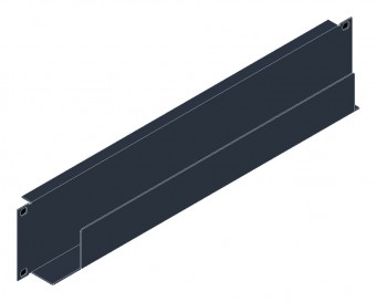 SORAX Cable Duct 600mm, 2U, RAL9005