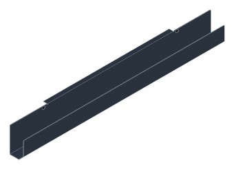 SORAX Cable Duct 800mm, 2U, RAL9005