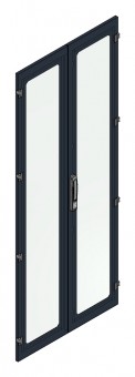 SORAX Glassdoor Divided IP54, W=800xH=2.000mm, RAL9005
