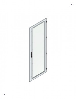 SORAX Glassdoor IP54, W=800xH=2.220mm, RAL7035