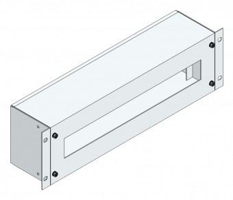 SORAX Hat Rail with Partitioning Sheet, 3U, RAL7035