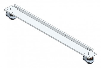 SORAX Heavyduty Caster Set, Enclosure Depth 1.200mm, RAL7035