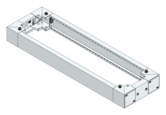 SORAX Plinth, Closed, W=300xD=1.000xH=100mm,RAL7035