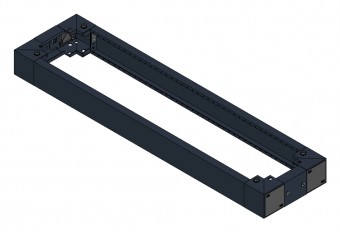 SORAX Plinth, Closed, W=300xD=1.200xH=100mm, RAL9005