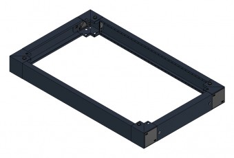 SORAX Plinth, Closed, W=600xD=1.000xH=100mm, RAL9005