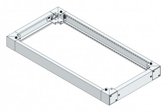 SORAX Plinth, Closed, W=600xD=1.200xH=100mm,RAL7035