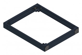 SORAX Plinth, Closed, W=800xD=1.000xH=100mm, RAL9005