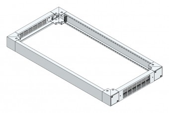 SORAX Plinth, Ventilated, W=600xD=1.200xH=100mm,RAL7035