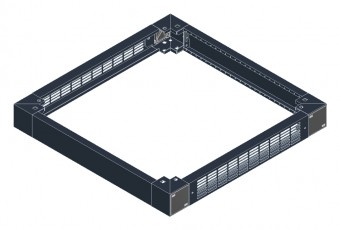 SORAX Plinth, Ventilated, W=800xD=800xH=100mm,RAL9005