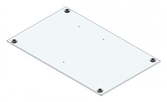SORAX Roof Element IP54, W=600xD=1.000mm, RAL7035