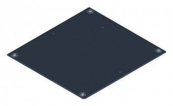 SORAX Roof Element IP54, W=800xD=800mm, RAL9005
