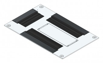 SORAX Roof Element, W=600xD=1.000mm, RAL7035
