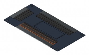SORAX Roof Element, W=600xD=1.200mm, RAL9005