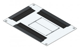 SORAX Roof Element, W=800xD=1.200mm, RAL7035
