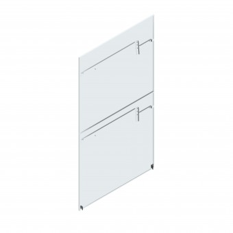SORAX Side Wall D=1.200xH=2.000mm, RAL7035, divided