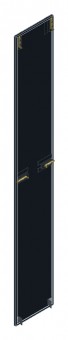 SORAX Side Wall IP54, D=400xH=2.000mm, RAL9005
