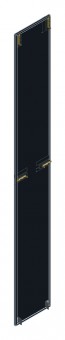 SORAX Side Wall IP54, D=400xH=2.200mm, RAL9005