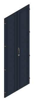SORAX Steel Sheet Door Divided IP54, W=800xH=2.200mm,RAL9005