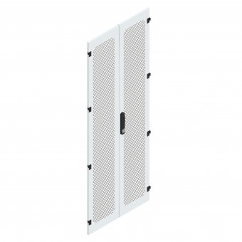 SORAX Ventilated Door, divided, W=800xH=2.200mm,RAL7035