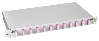Splicebox, 24 fibre,SC,50/125µm OM4, culisant,19,1UV