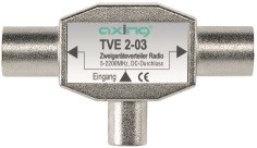 Splitter SAT 2 dispoz.,1xIEC-Tata-2xIEC-Mama,Radio,TVE 2-03