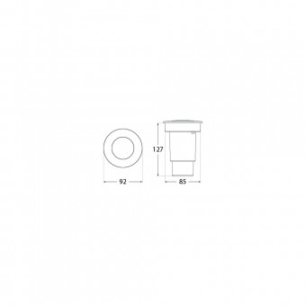 Spot Pietonal LED Negru CECI90 6W 2700K/4000K - FUMAGALLI