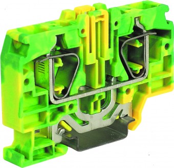 Spring clamp terminal HTE.16 green/yellow, 16 mm²
