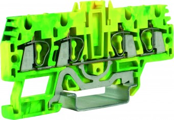 Spring clamp terminal HTE.2/2+2 green/yellow, 2.5 mm²