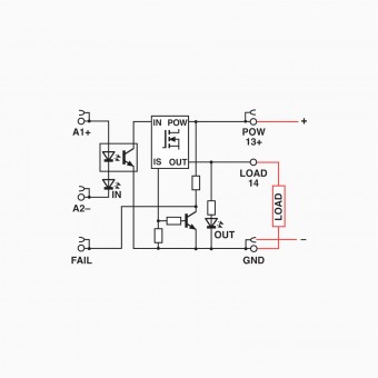 ST5 - Package 5-24VDC 10A, spring terminals, fixed