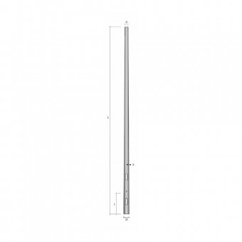 Stalp Conic Ingropat 3.5m fara usita - LDT