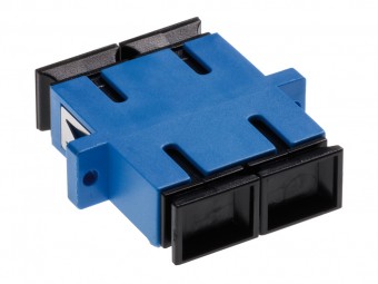 Standard SC-Duplex Coupling SM Polymer case blue