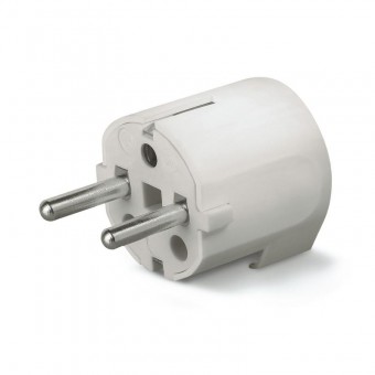 Stecher Schuko 90° 2P+E 16A alb – SCAME | 130.83