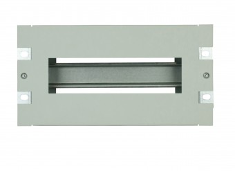 Suport 10“ pt. ap. modular, cu plastron decupat, 3U, RAL7035