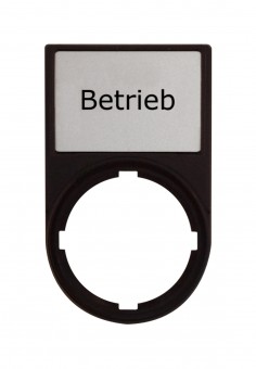 Suport cu placa 30x50mm cu inscriptia BETRIEB