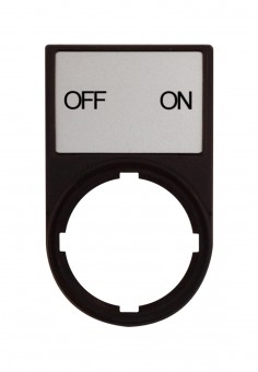 Suport cu placa 30x50mm cu inscriptia OFF ON