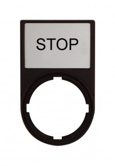 Suport cu placa 30x50mm cu inscriptia STOP