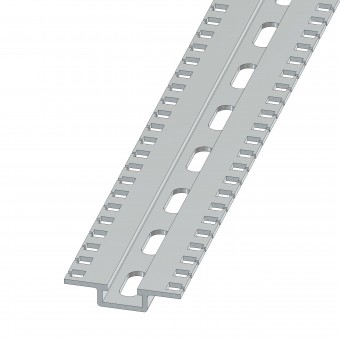 Support and binding rail, 3 unit-wide, length=682mm