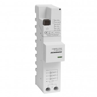 Surge arrester, 3+1 TT,Class I+II+III,300V,12.5kA+RC