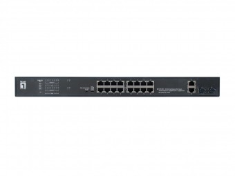 Switch 16xRJ45 10/100/ (PoE) + 2xGRJ45 + 2xGSFP