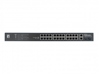 Switch 24xRJ45 10/100/ (PoE) + 2xGRJ45 + 2xGSFP
