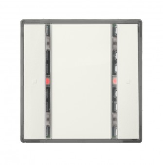 Taster, 1 cale, alb titan, cu LED