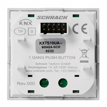 Taster KNX, o pereche, cu LED de stare, antracit