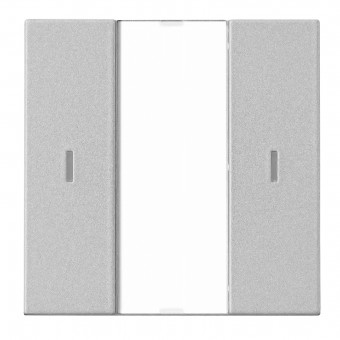 Taster KNX, o pereche, cu LED de stare, argintiu