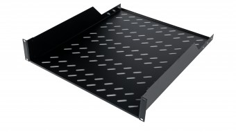 Tava fixa 19, 2U, 50kg, D550, negru RAL 9005