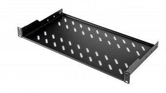 Tava fixa, 1U, 30 Kg, D250, negru RAL 9005
