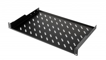 Tava fixa, 1U, 30 Kg, D300, negru RAL 9005