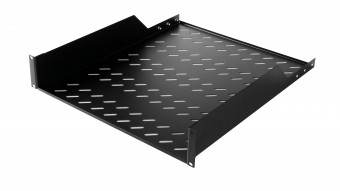 Tava fixa, 2U, 30 Kg, D550, negru RAL 9005